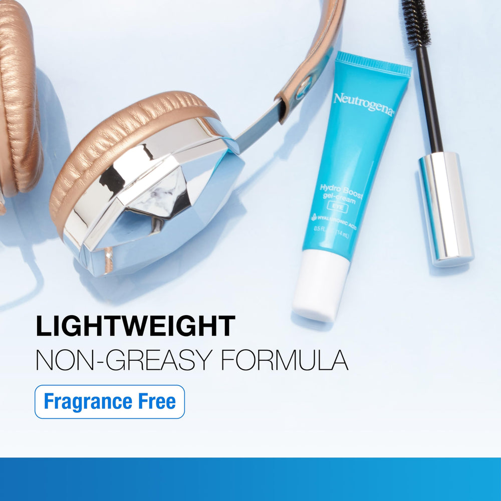 Neutrogena Hydro Boost under-eye cream dispensing moment for easy daily use.