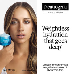 Neutrogena Hydro Boost Water Gel texture closeup reveals a refreshing gel consistency.