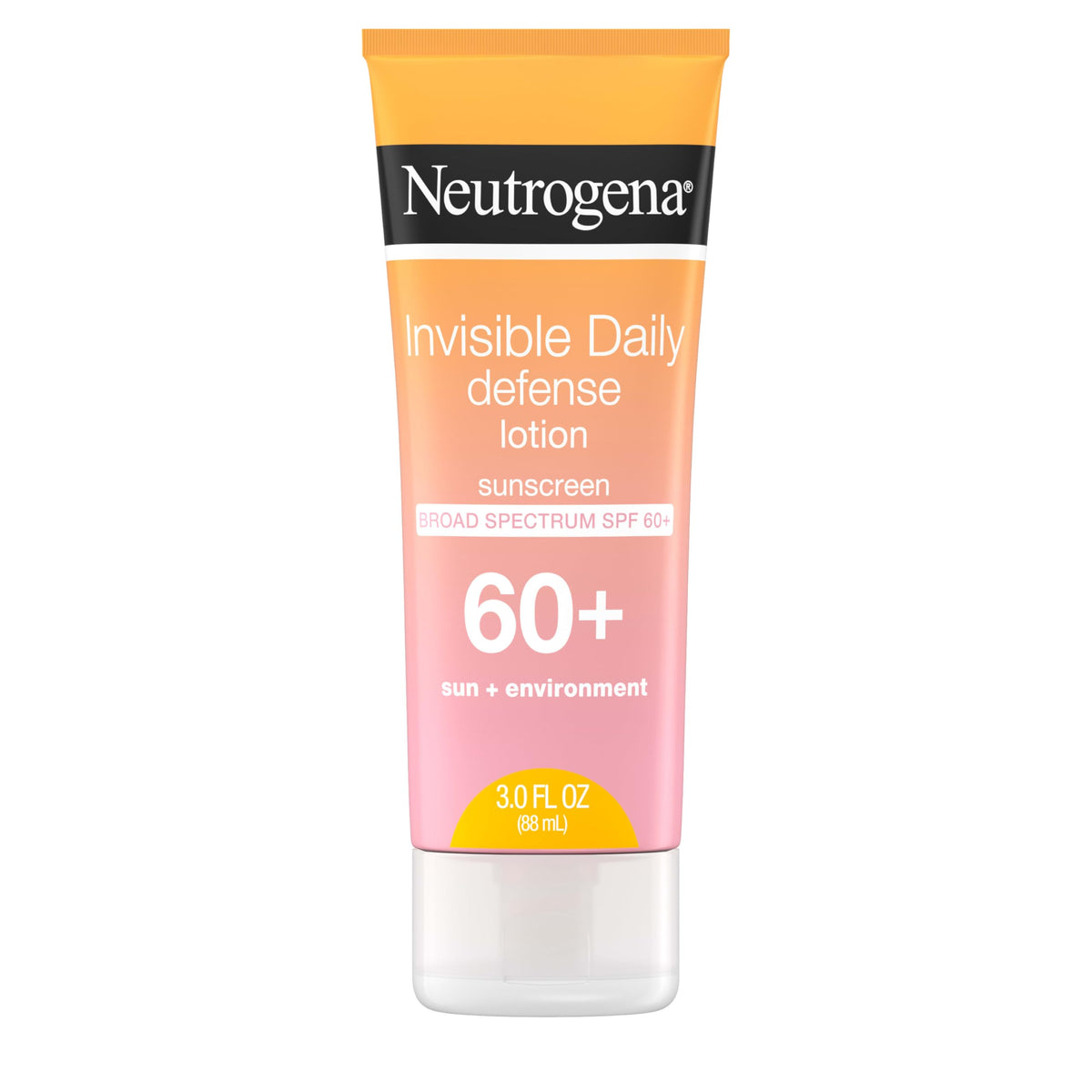Neutrogena Invisible Daily Defense Sunscreen Lotion bottle ready for outdoor protection.
