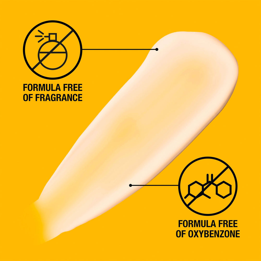 Neutrogena Invisible Daily Defense shown during activity for up to 80-minute water resistance.