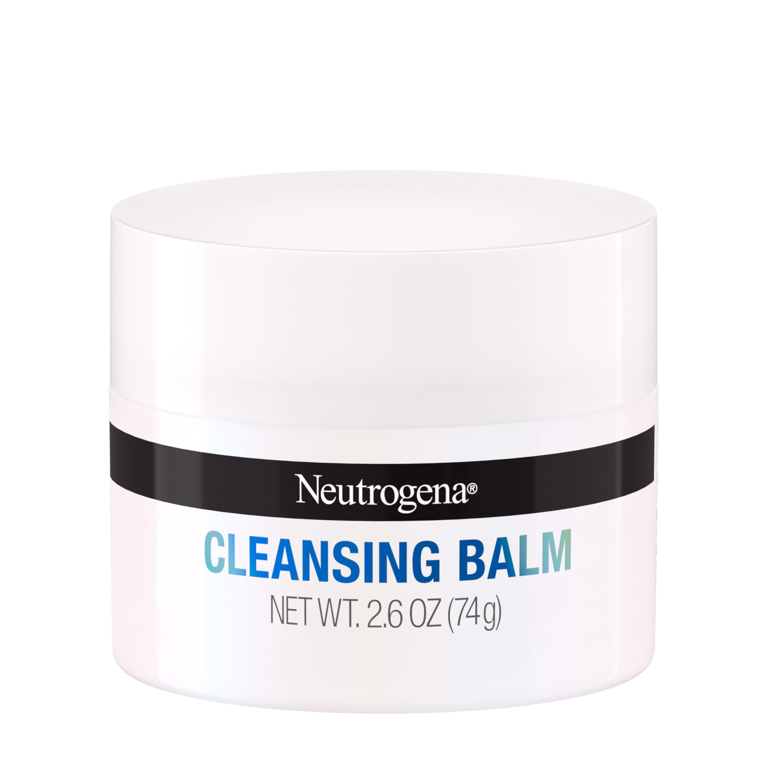 Neutrogena Makeup Melting Cleansing Balm jar front highlights gentle makeup removal and soft skin.