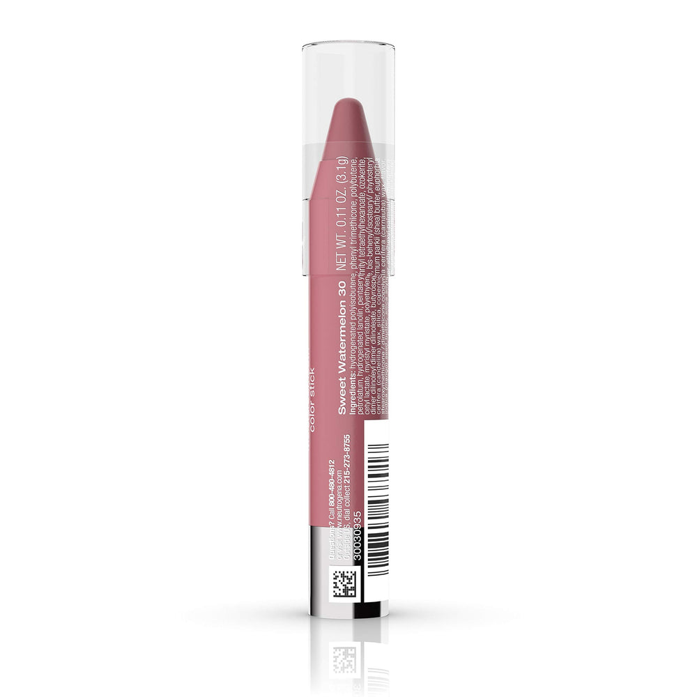 Neutrogena MoistureSmooth Color Stick glides on easily for smooth lips
