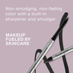 Neutrogena Nourishing Eyeliner Pencil built-in sharpener demonstrates precise application.