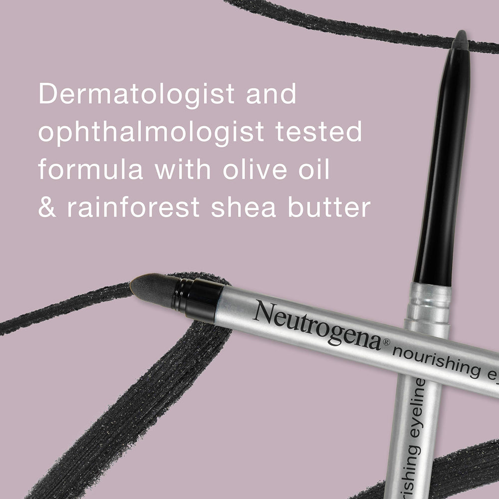 Neutrogena Nourishing Eyeliner Pencil smudger detail for soft smoky effect.