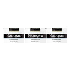 Neutrogena Original Amber Bar fragrance-free face wash bar close-up for gentle daily cleansing.