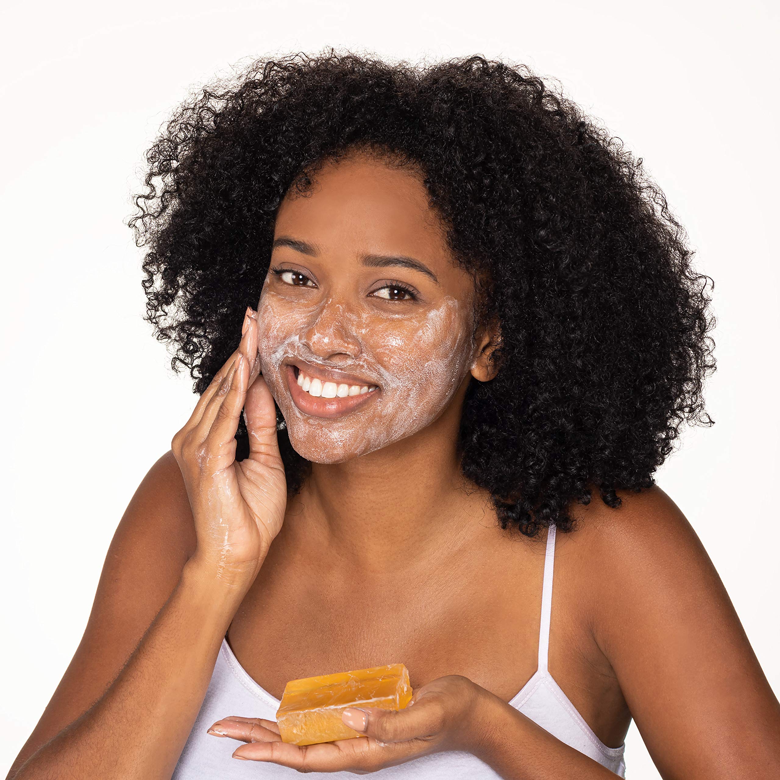 Neutrogena Original Amber Bar glycerin-rich formula shown supporting moisture during cleansing.