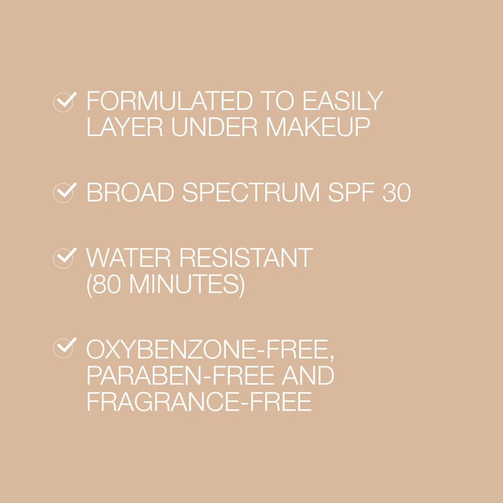 Neutrogena Purescreen+ texture closeup highlights lightweight, non-greasy feel.