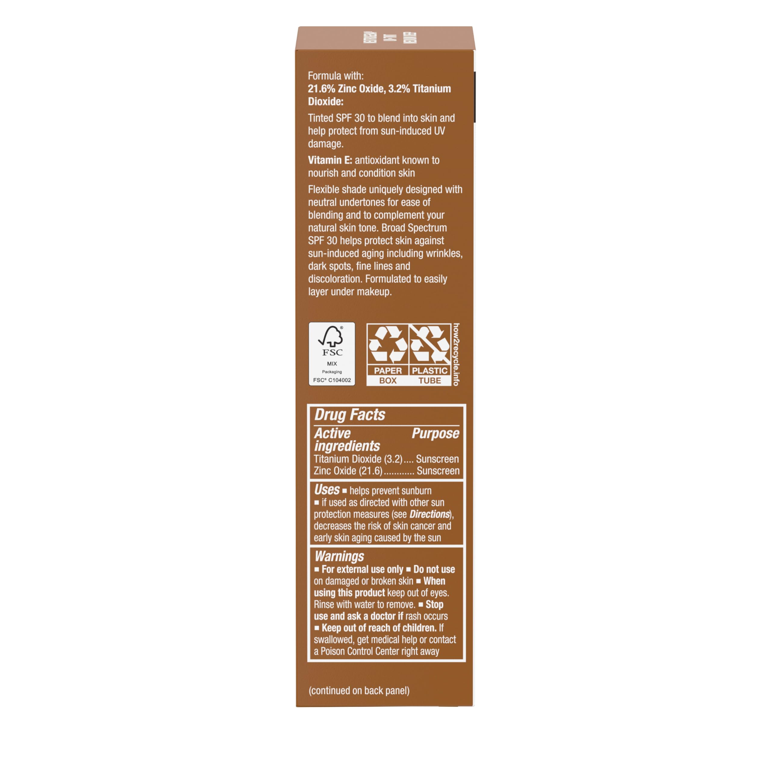 Neutrogena Purescreen+ tinted sunscreen fragrance-free formula for sensitive skin