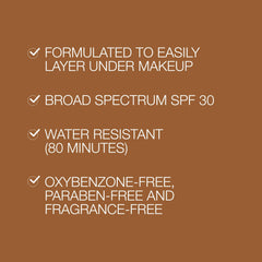 Neutrogena Purescreen+ tinted sunscreen silky texture leaves dewy finish on skin