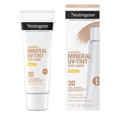 Neutrogena Purescreen+ tinted swatch blending into skin