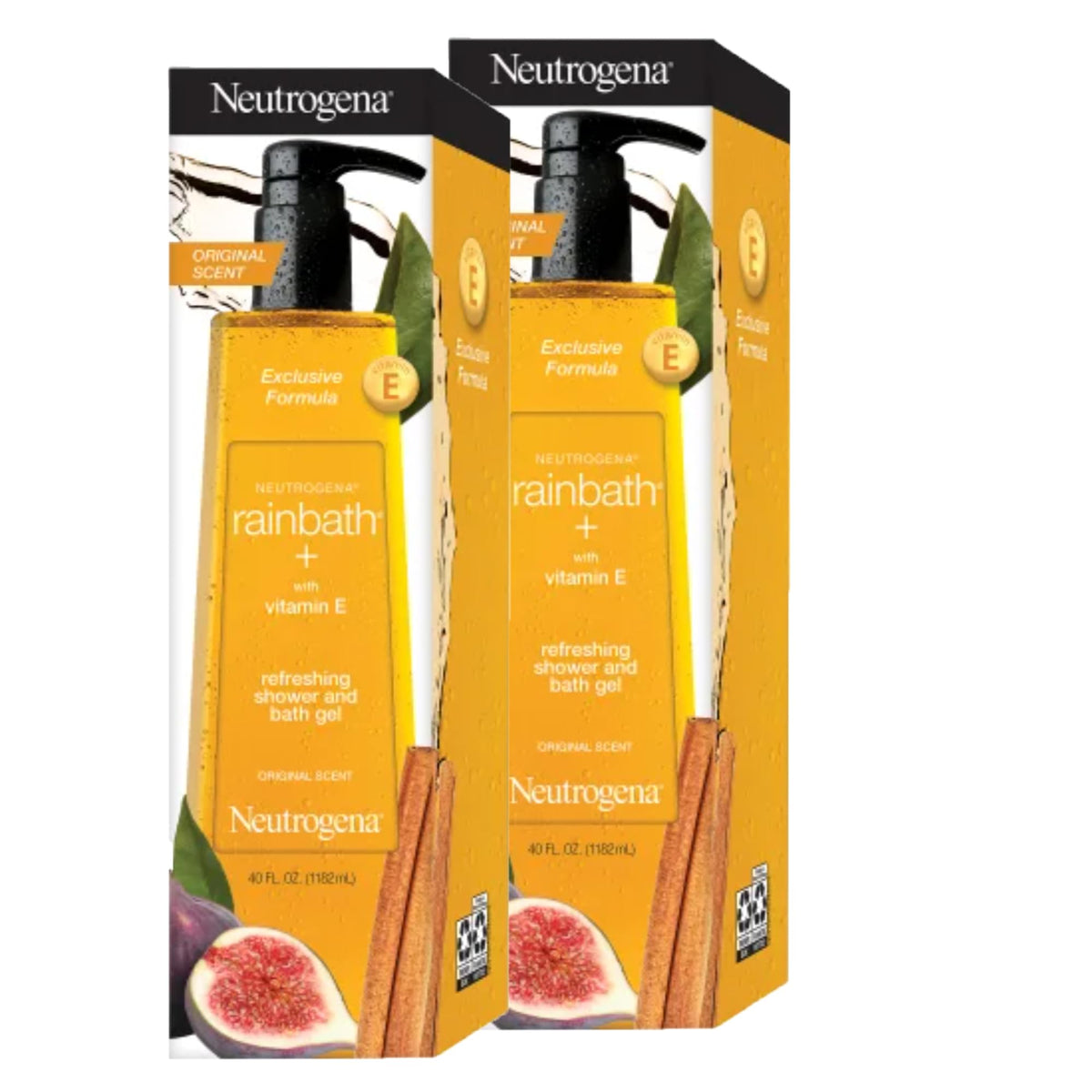 Neutrogena Rainbath bottle front view, clean and refreshing for daily skin care.