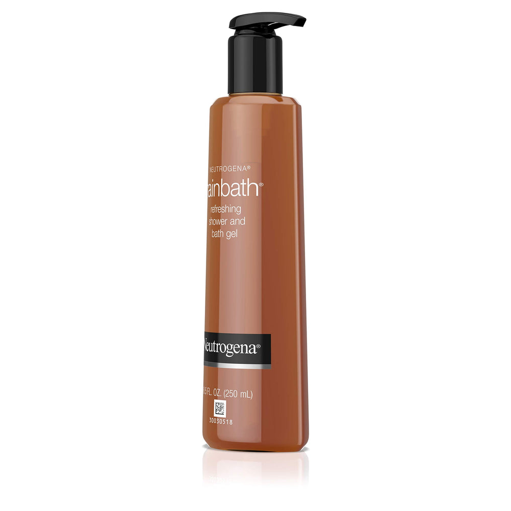 Neutrogena Rainbath gel bubbling during shower for a soft, refreshed skin feel
