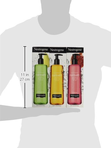 Neutrogena Rainbath spa-ready lather demonstrates rich foam rinsing cleanly.