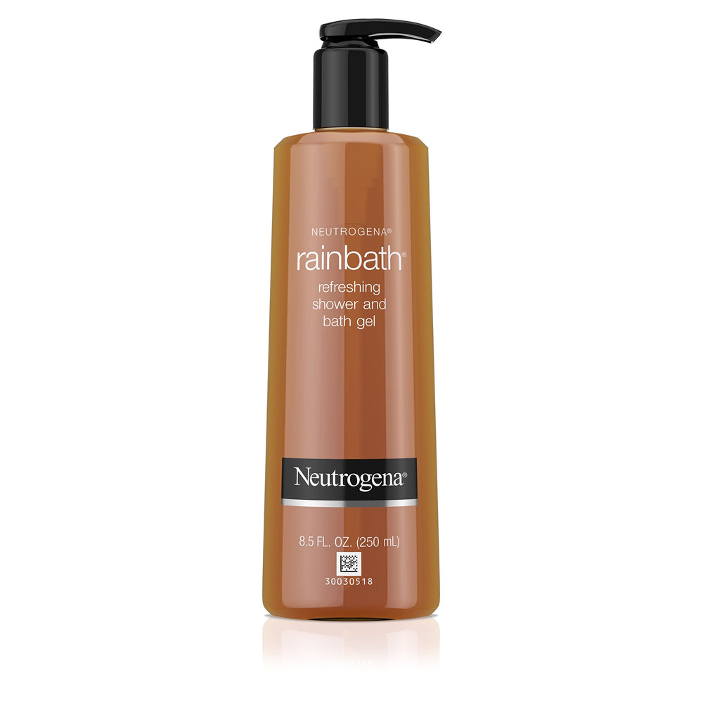 Neutrogena Rainbath moisturizing lather softens skin and rinses clean after shower.