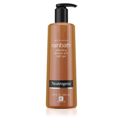 Neutrogena Rainbath moisturizing lather softens skin and rinses clean after shower.