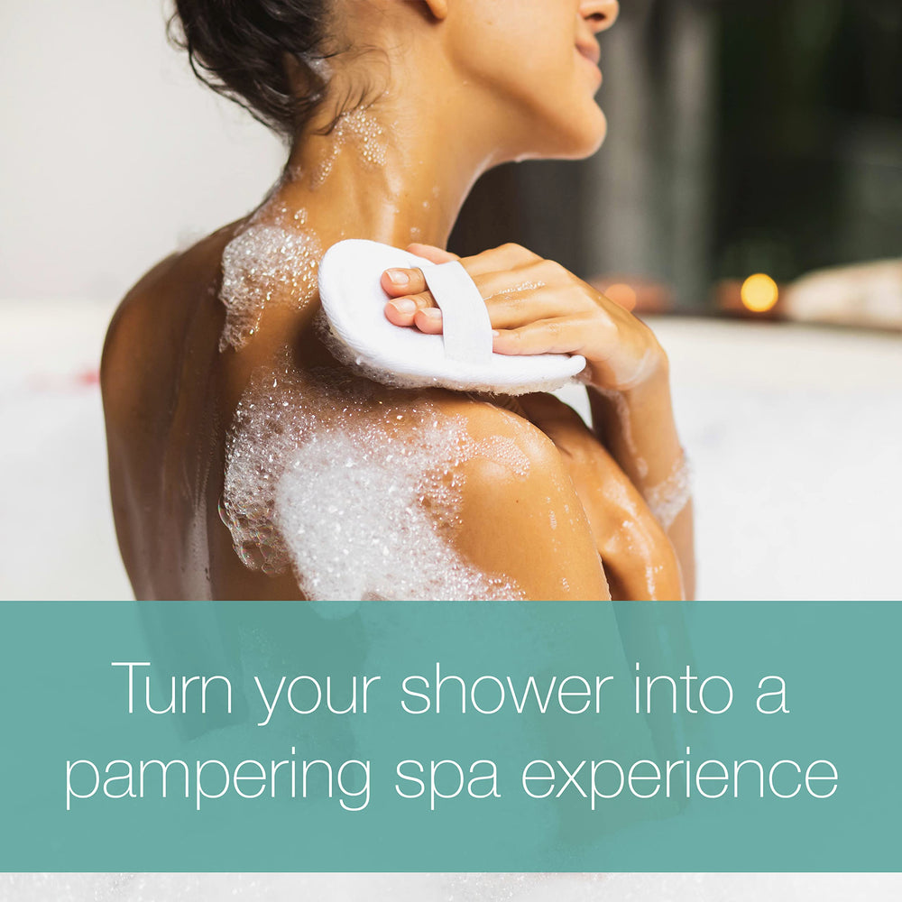 Neutrogena Rainbath Ocean Mist scent closeup highlights uplifting aroma for a spa-like experience.