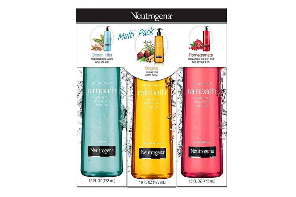 Neutrogena Rainbath Original bottle offers a refreshing bath cleanse.