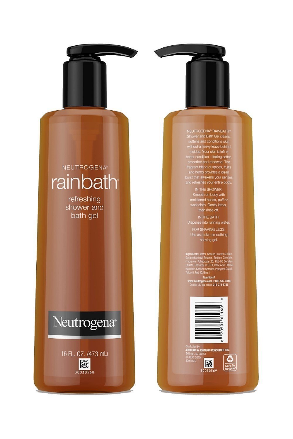 Neutrogena Rainbath Pomegranate bottle delivers a fruity, uplifting shower experience.