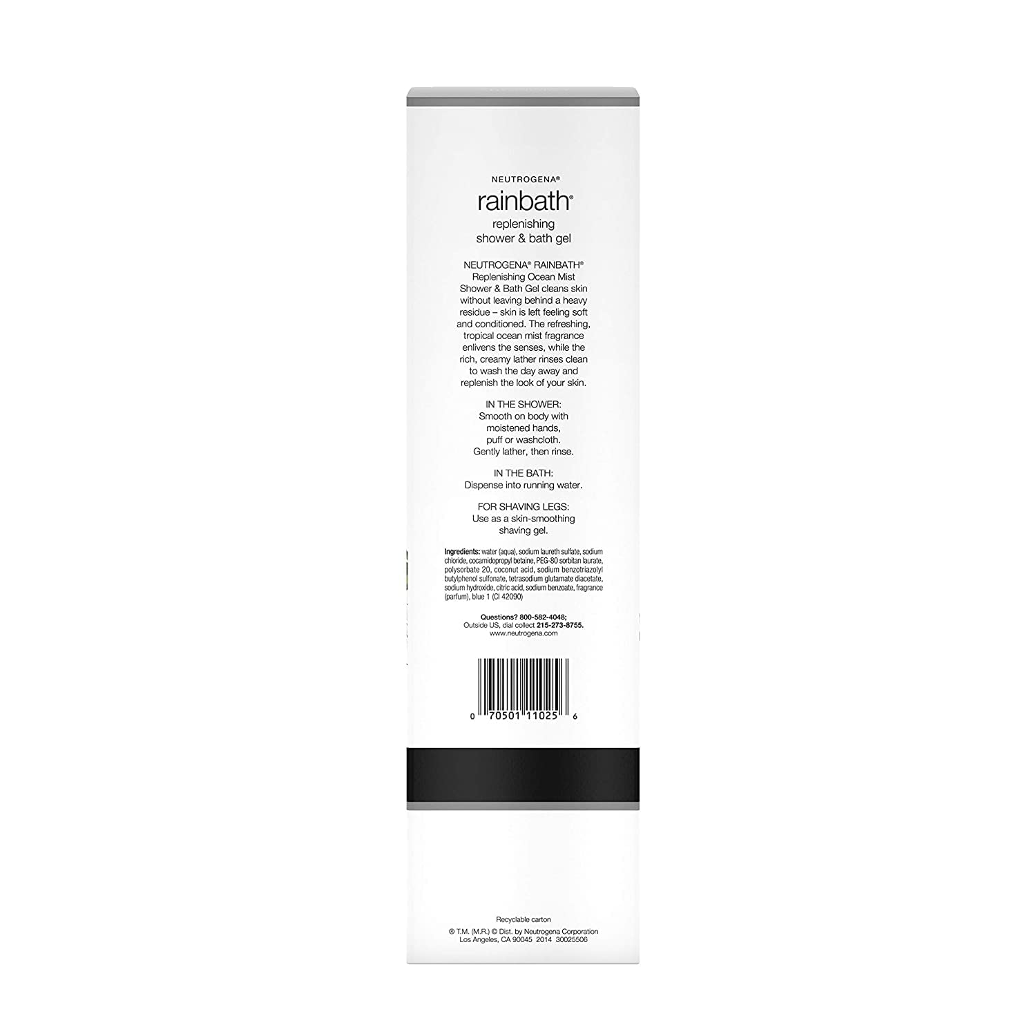 Neutrogena Rainbath shower-scene captures a refreshing ocean mist moment.