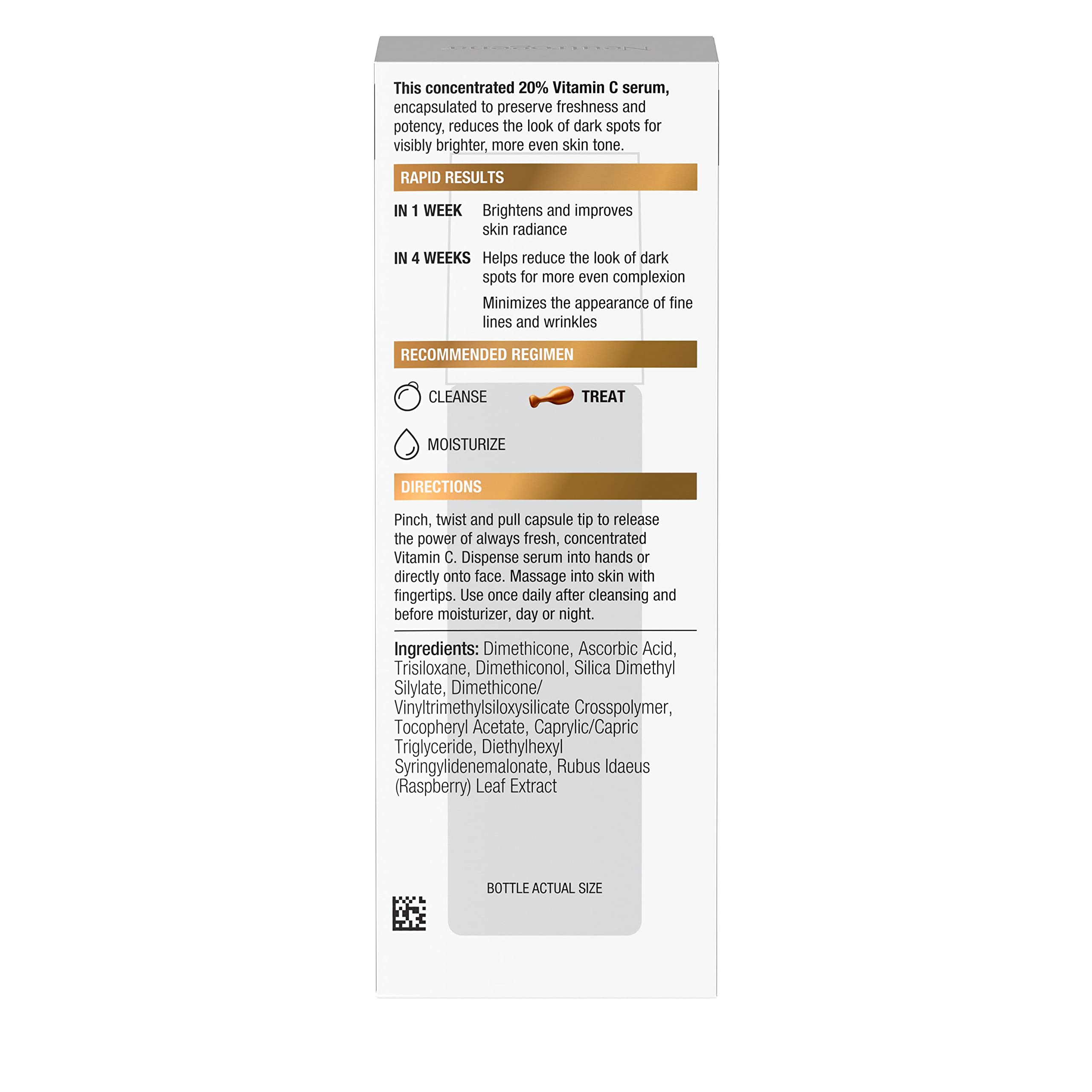 Neutrogena Rapid Tone Repair dark spots before/after concept hints at a more even complexion.