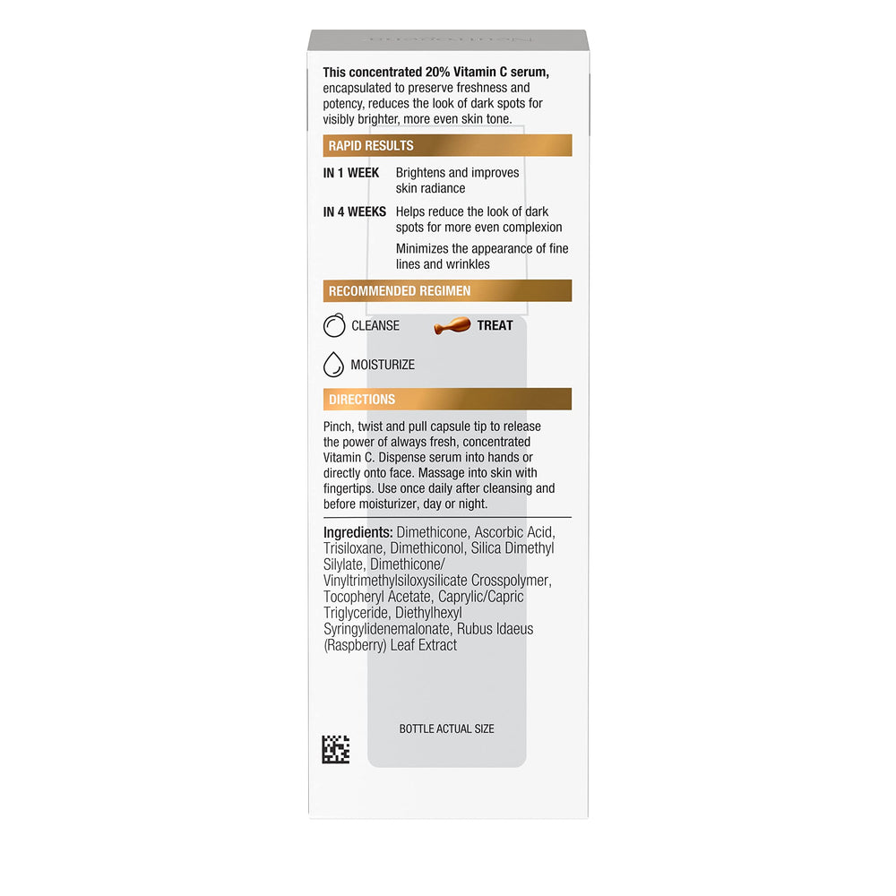 Neutrogena Rapid Tone Repair dark spots before/after concept hints at a more even complexion.