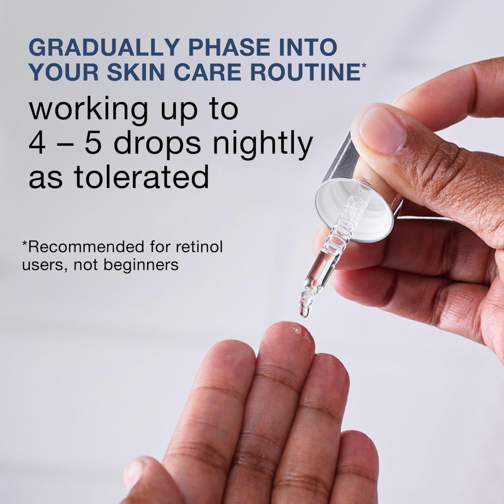 Neutrogena Rapid Wrinkle Pro+ serum in night routine guidance