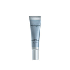 Neutrogena Rapid Wrinkle Repair eye cream tube closeup showing retinol and hyaluronic acid for smoother eye skin