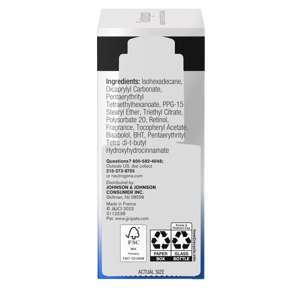 Neutrogena Rapid Wrinkle Repair serum applying before bed enhances skincare ritual