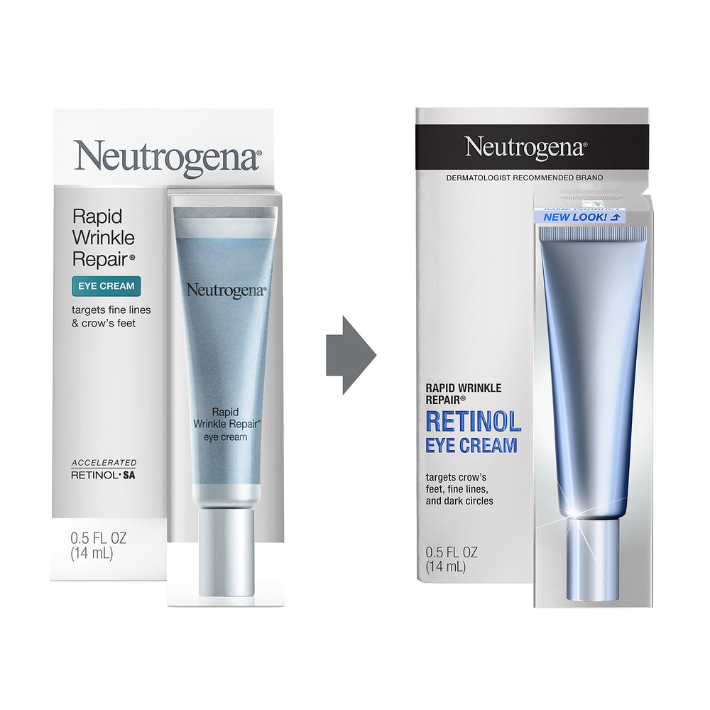 Neutrogena Rapid Wrinkle Repair eye cream with retinol hyaluronic acid delivers plumping moisture and smoothness