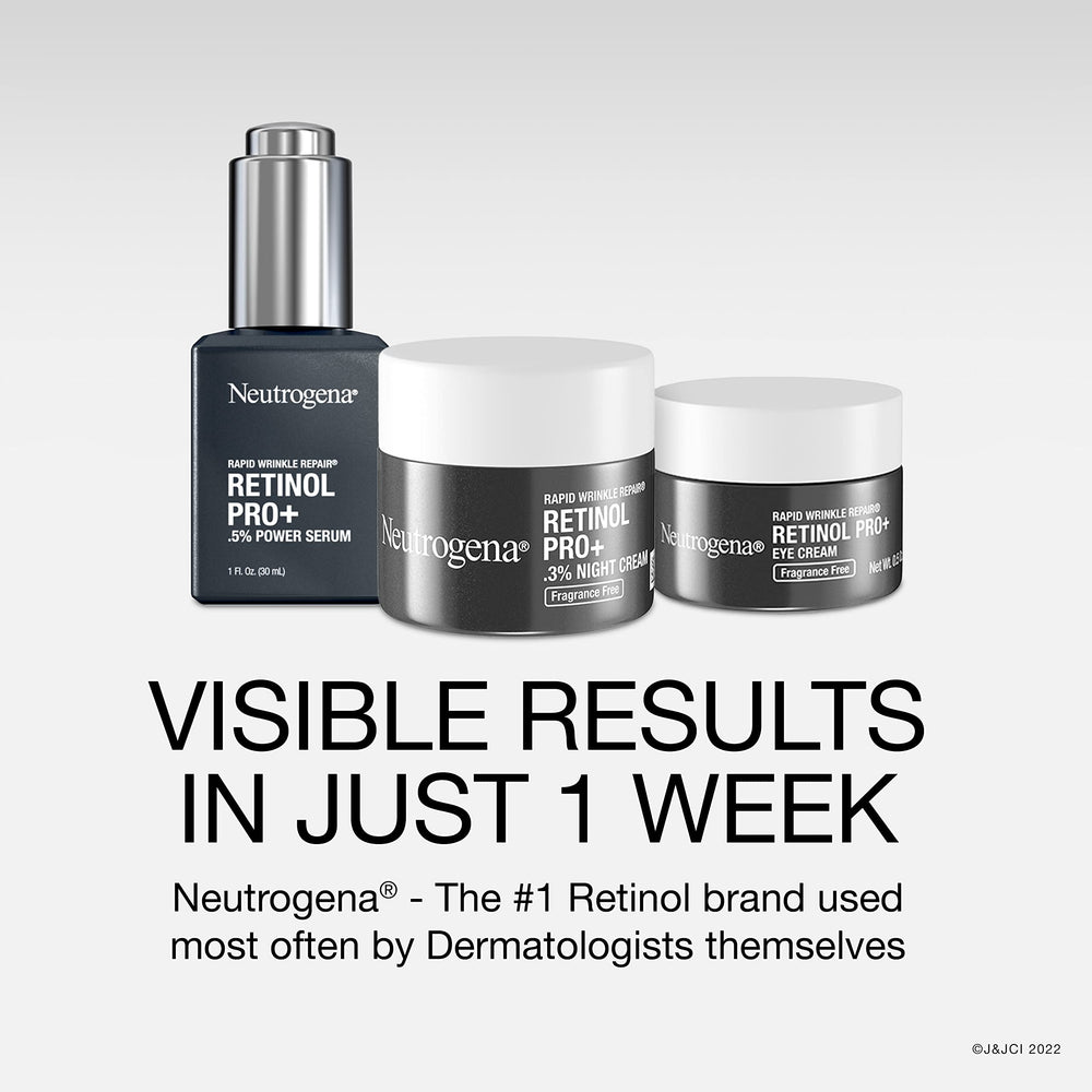 Neutrogena Retinol Pro+ Night Cream daily ritual application for refreshed skin