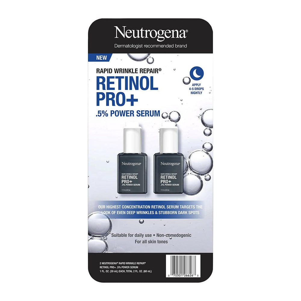 Neutrogena Retinol serum texture close-up suggesting silky application