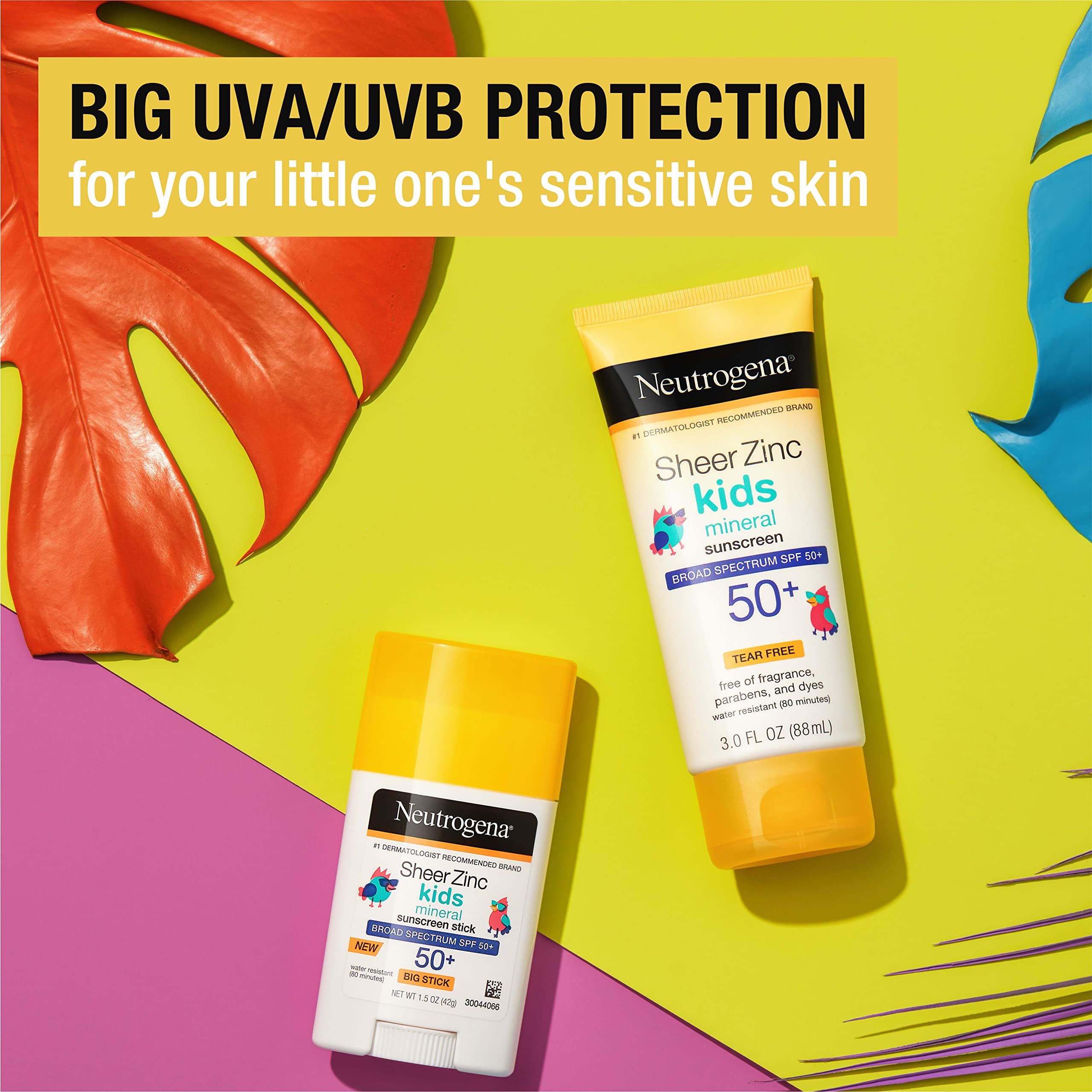 Neutrogena Sheer Zinc Kids Sunscreen Stick twist mechanism enables quick application