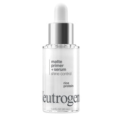 Neutrogena Shine Control matte-booster bottle ready for oil absorption and makeup prep.