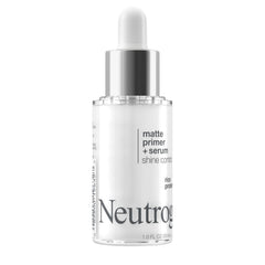Neutrogena Shine Control matte finish on skin showcases shine-free complexion.