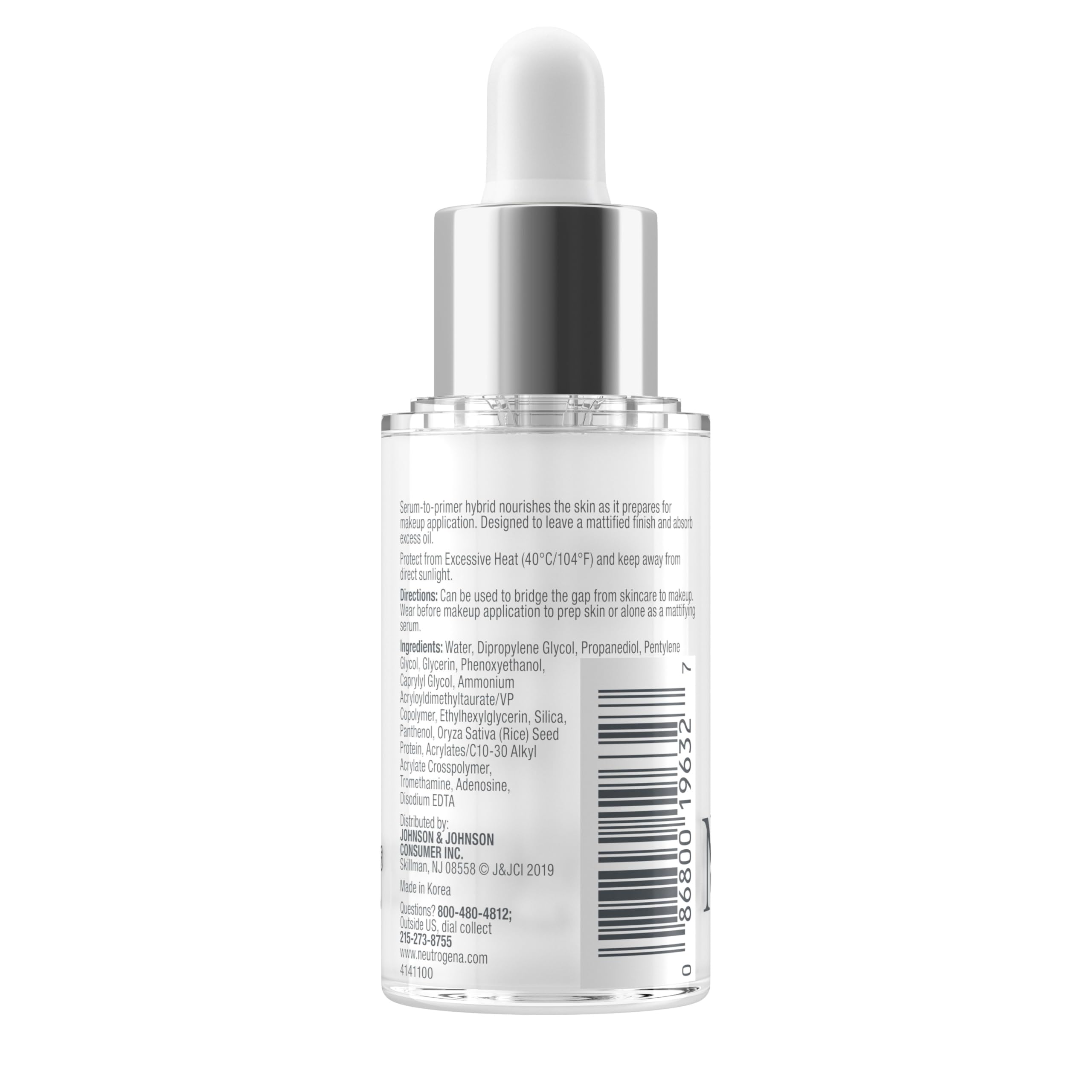 Neutrogena Shine Control packaging and label on box communicates product purpose.