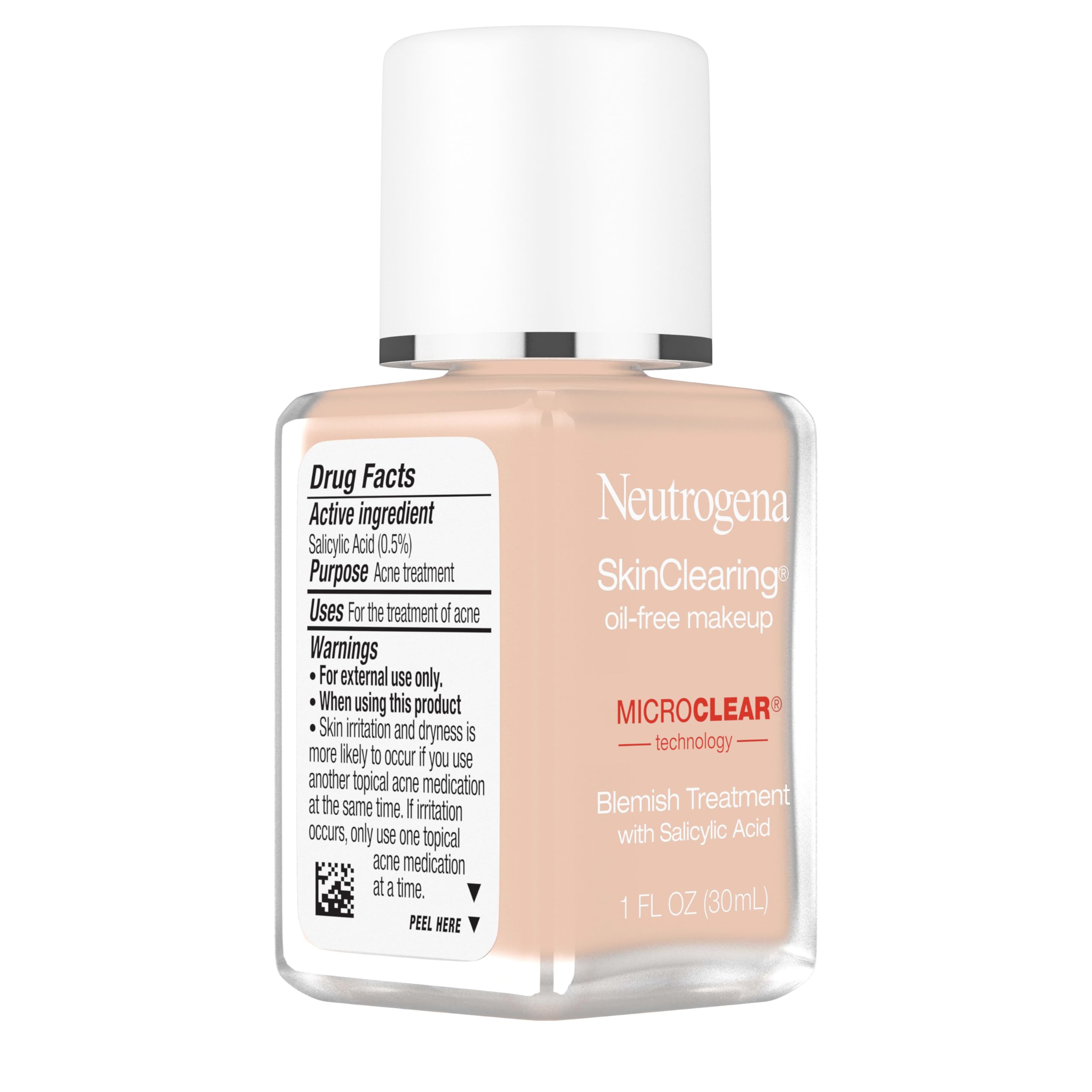 Neutrogena SkinClearing Oil-Free Foundation helps control shine while blending naturally.