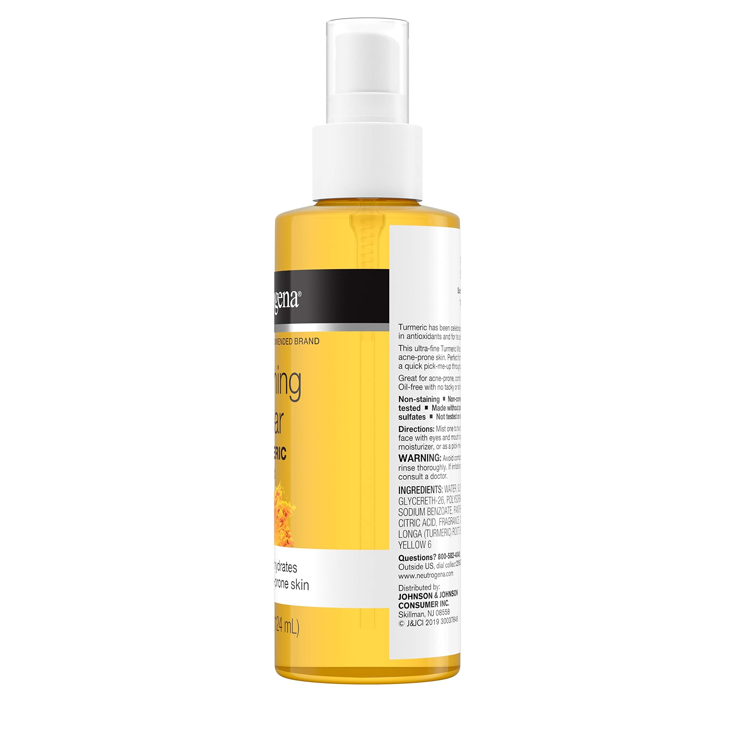 Neutrogena Soothing Clear Turmeric Mist in morning routine provides lightweight moisture boost.