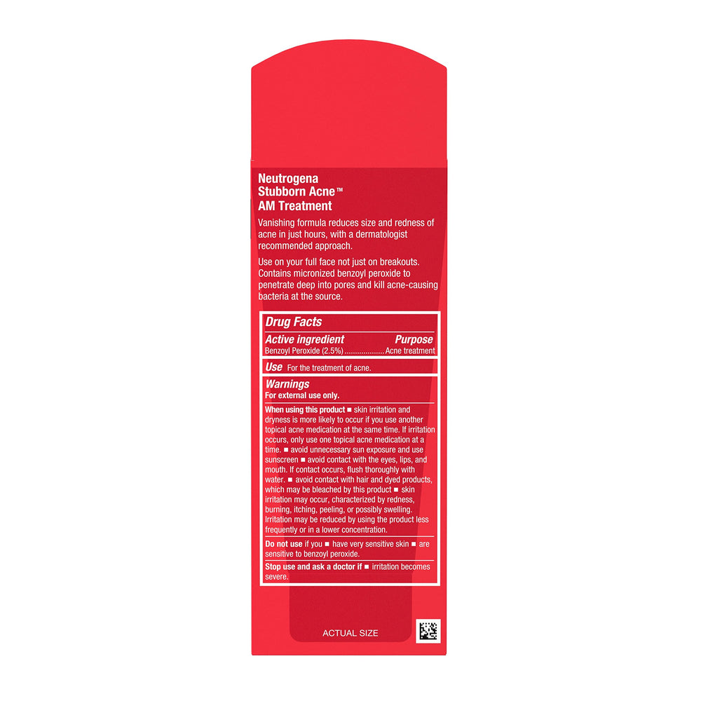 Neutrogena AM Treatment image emphasizing a non-oily finish after application.