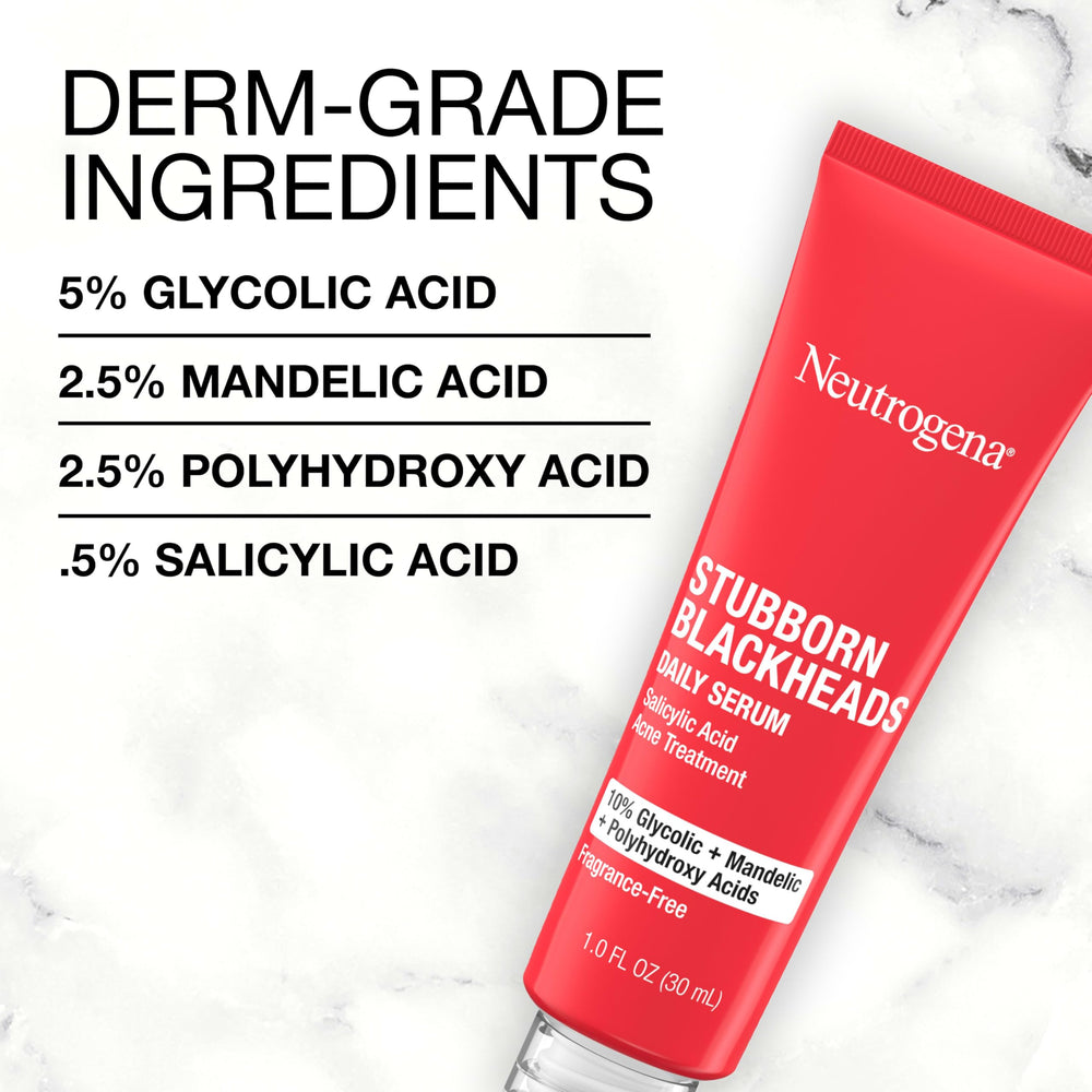 Dermatologist-recommended Neutrogena serum with glycolic, mandelic, and polyhydroxy acids.