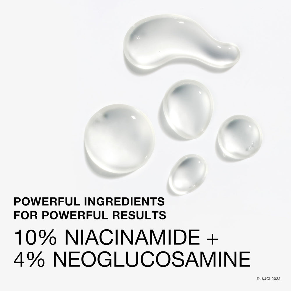 Neutrogena Stubborn Texture Serum dispensing close-up shows easy daily application