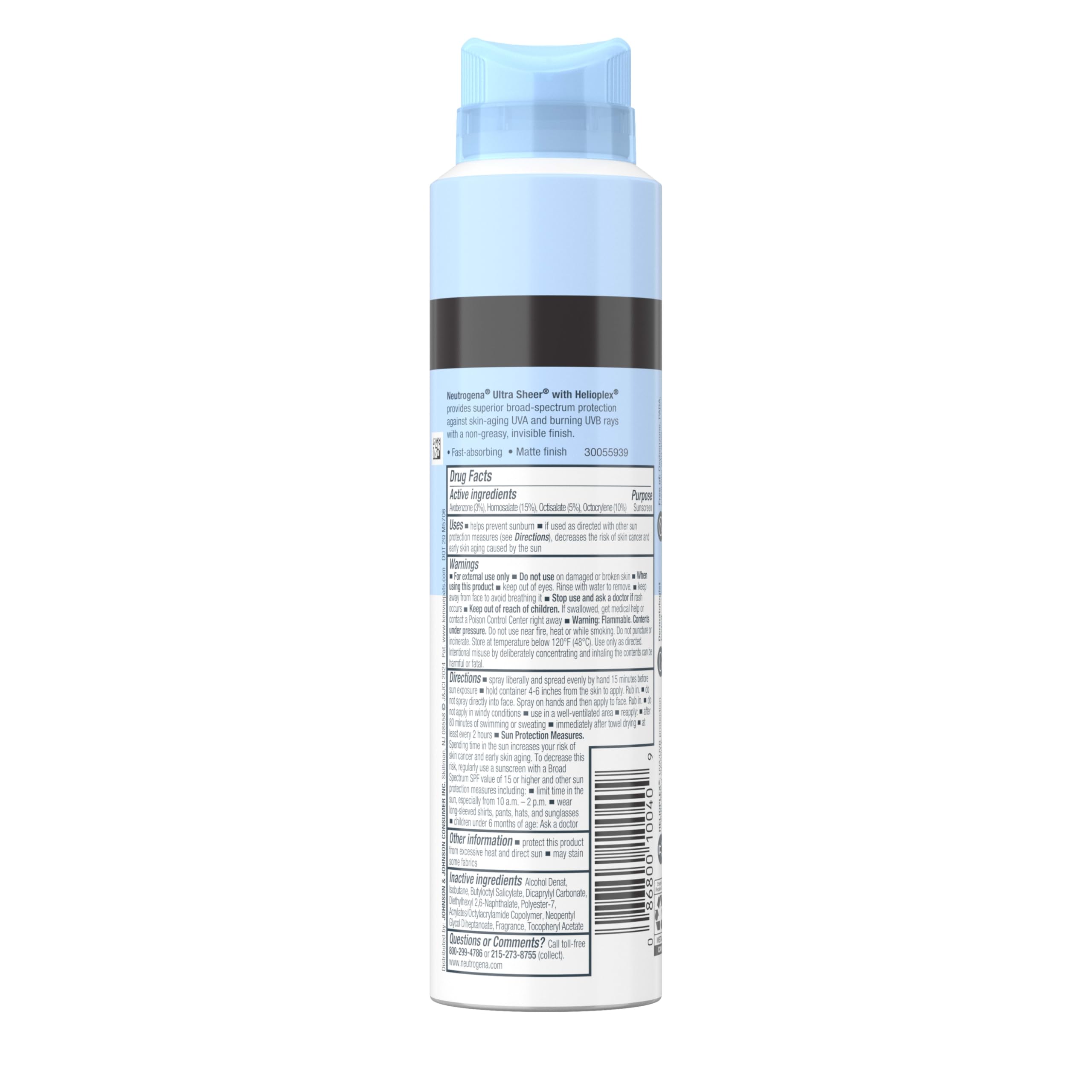 Neutrogena dermatologist-recommended sun care spray ideal for beach and garden