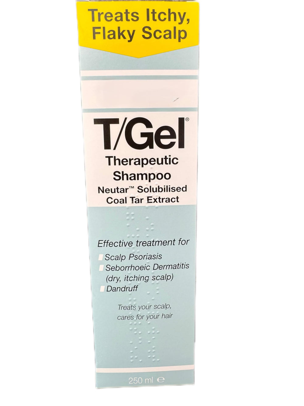Neutrogena T-Gel after-use image conveys refreshed look and renewed confidence.