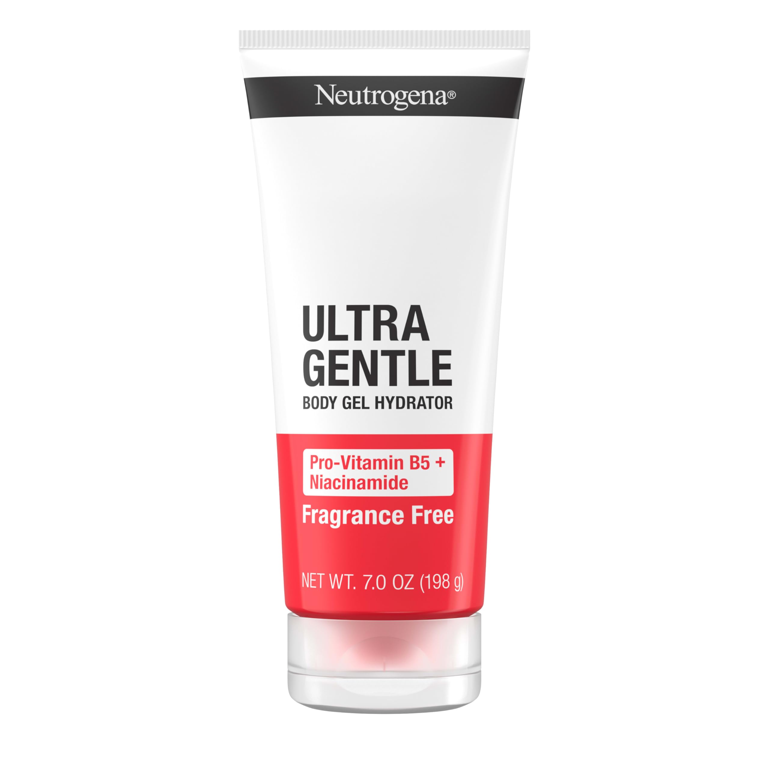 Neutrogena Ultra Gentle Body Gel Hydrator bottle for all-day non-irritating moisture.