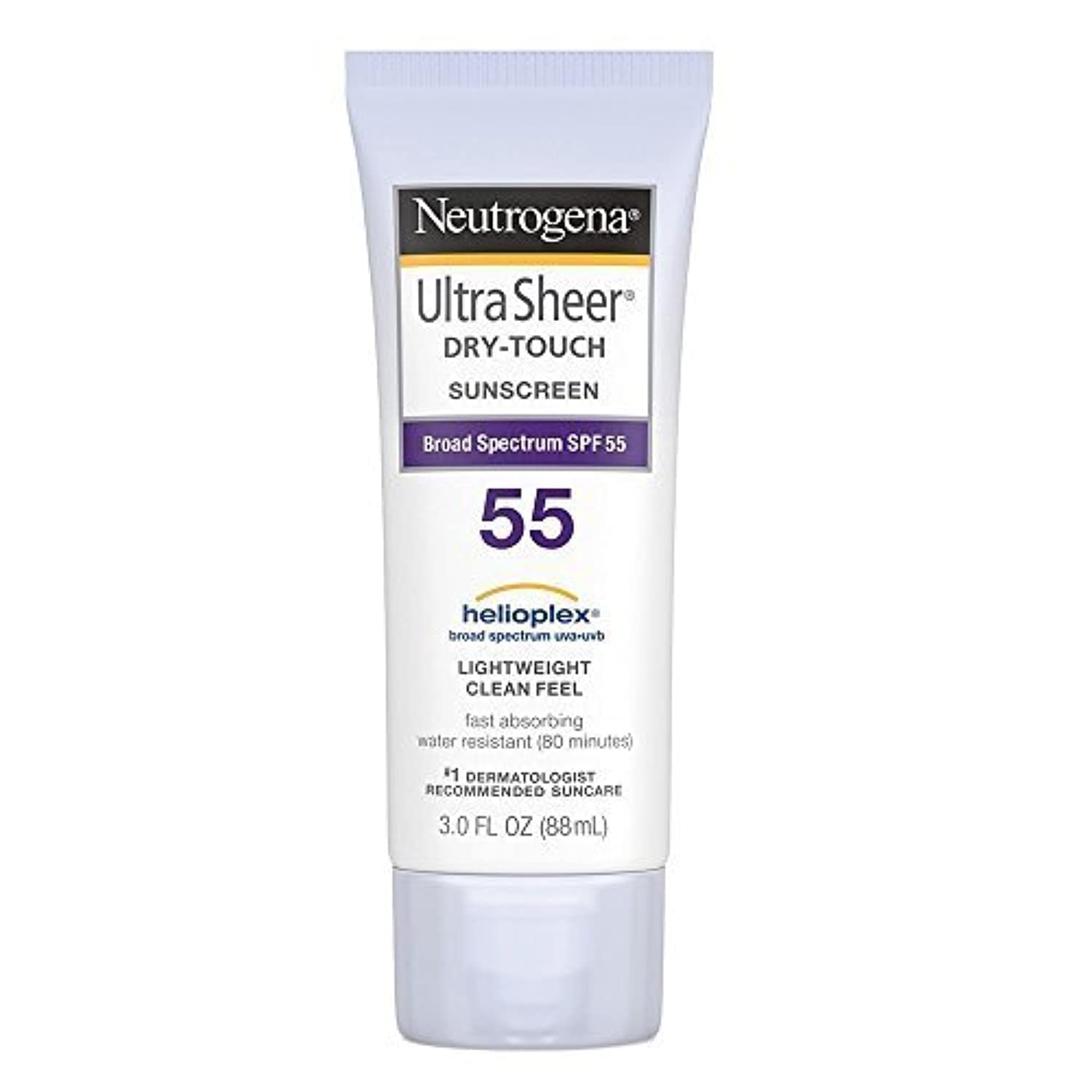 Neutrogena Ultra Sheer Dry-Touch sunscreen bottle with a matte finish for daily wear.