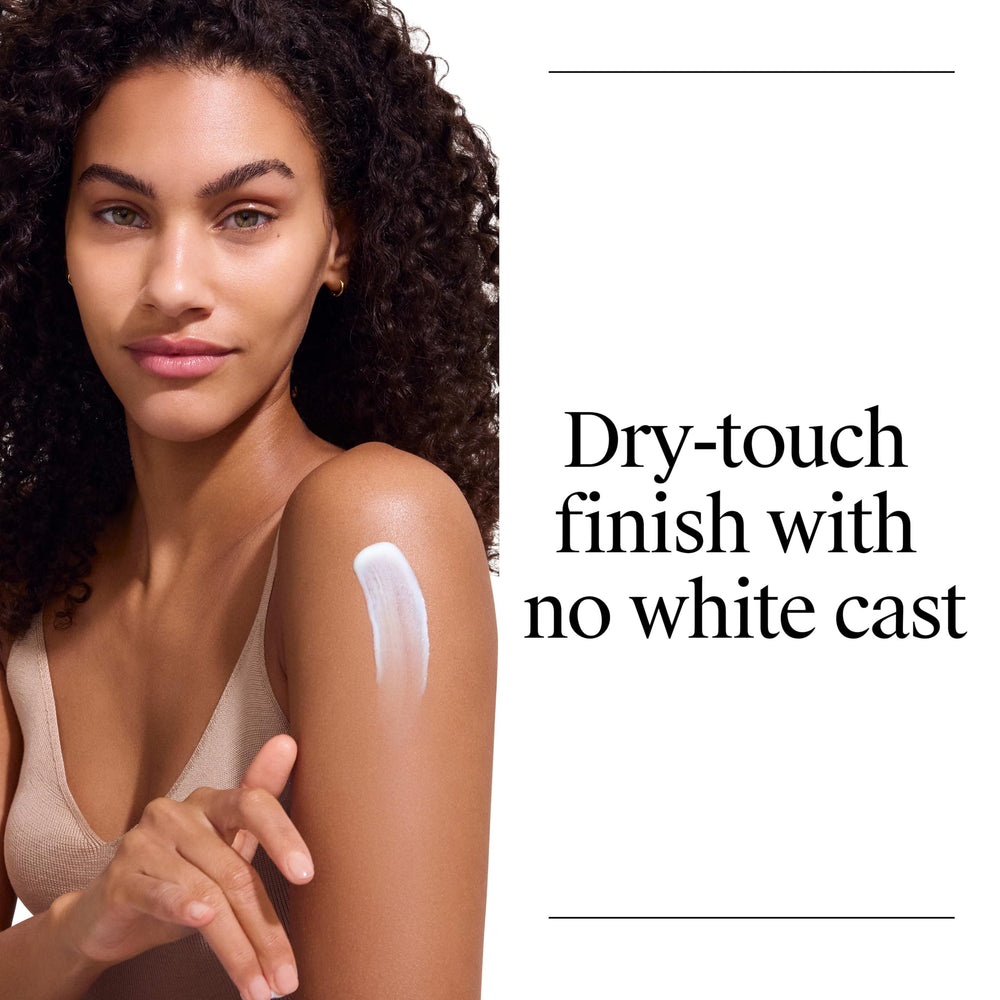 Neutrogena Ultra Sheer matte finish on skin demonstrating shine-free appearance