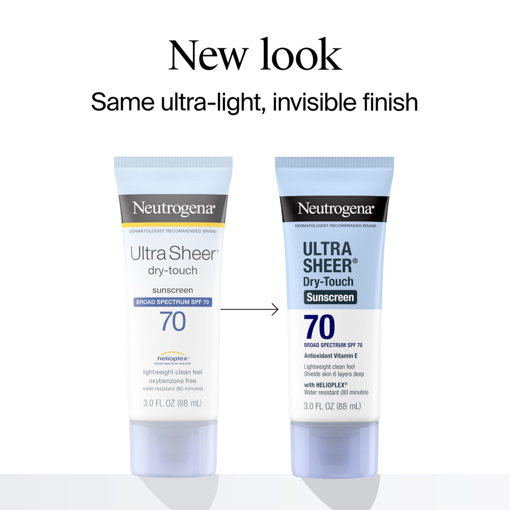 Applying Neutrogena Ultra Sheer Sunscreen for an even layer of sun protection.