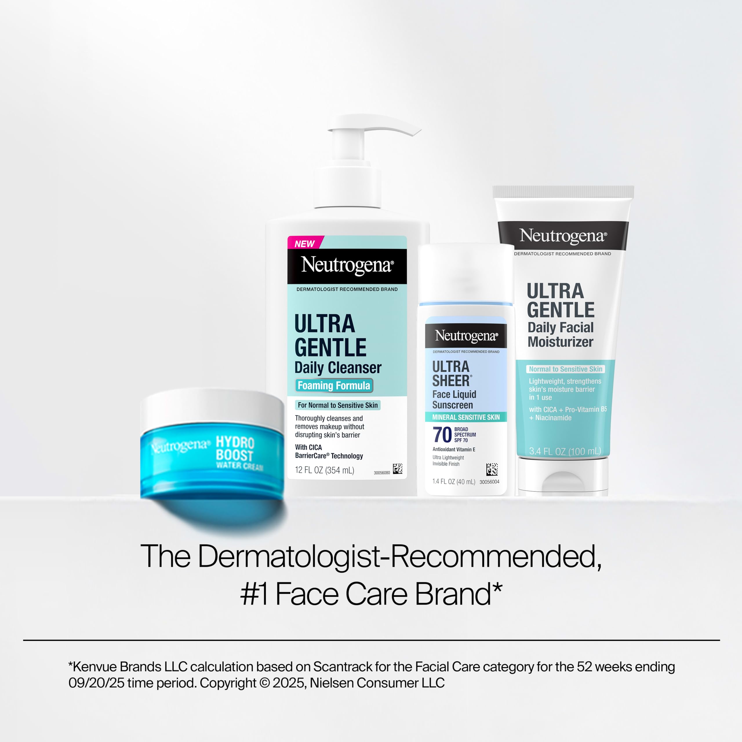 Neutrogena wipe next to hand showing size and coverage benefit