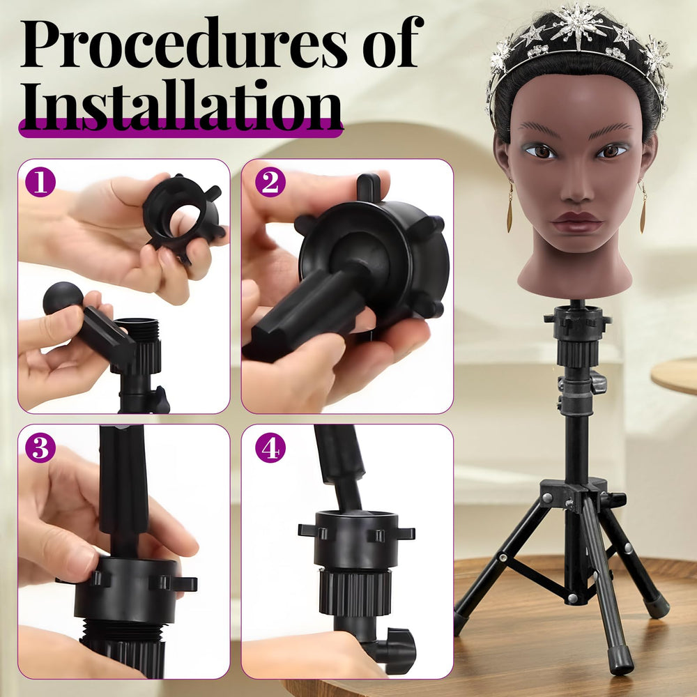 Neverland 20-inch head supports repetitive practice for braids, updos, and color testing.