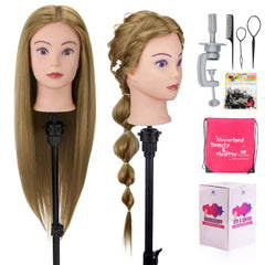 Neverland Beauty 28-inch mannequin head with real hair for precise styling practice.