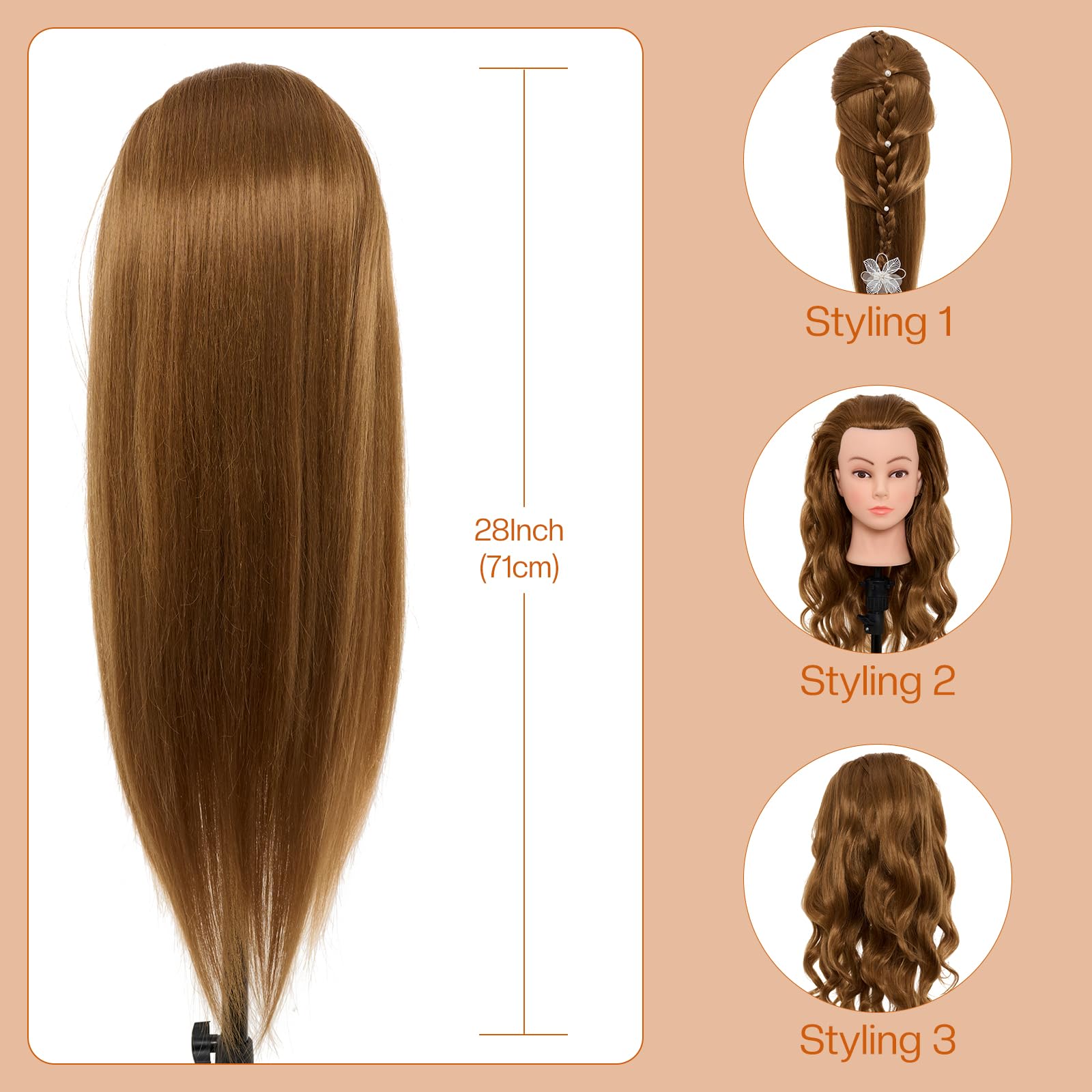 Neverland Beauty 80percent real human hair density enables versatile styling options